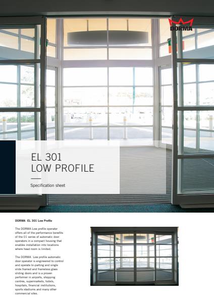 EL 301 Low Profile Specification Sheet 