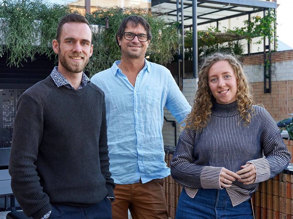 Photo (left to right): Chris McCormack, Kane Murray and Lily Pepper.