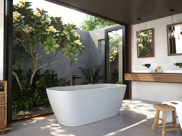 Caroma bathroom collection in residential interior