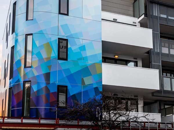The George Windsor Apartments featuring VitraArt custom cladding
