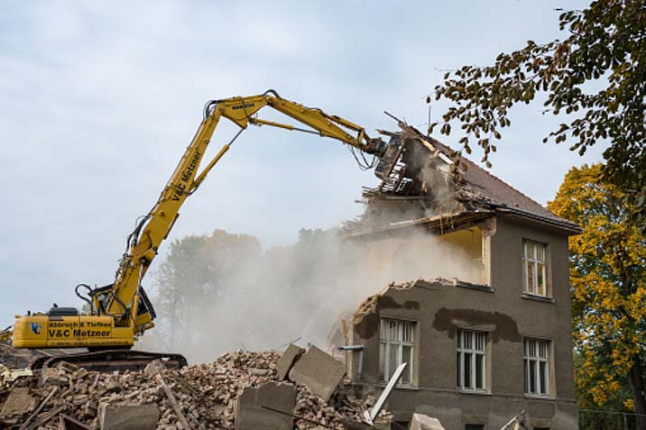 demolition demolish equipment destruction house