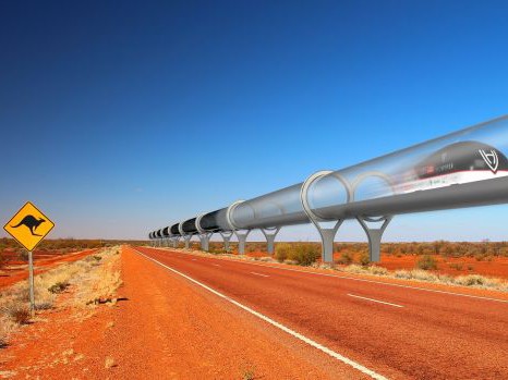 Artist impression of Hyperloop in Australia. Image: Fairfax
