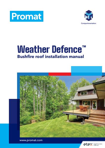 Promat Weather Defence Bushfire Installation Manual