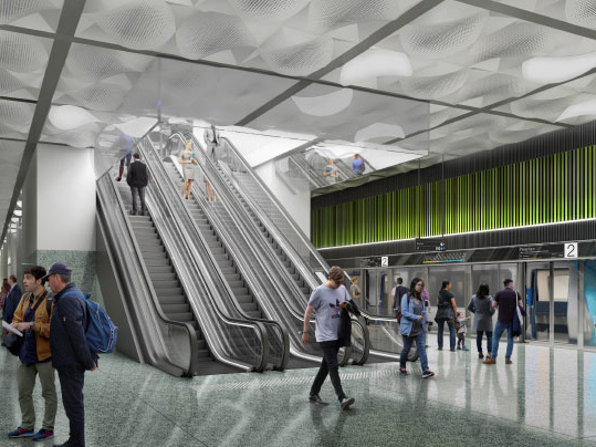 A render of the Melbourne Metro. Image: Melbourne Metro Rail Authority
