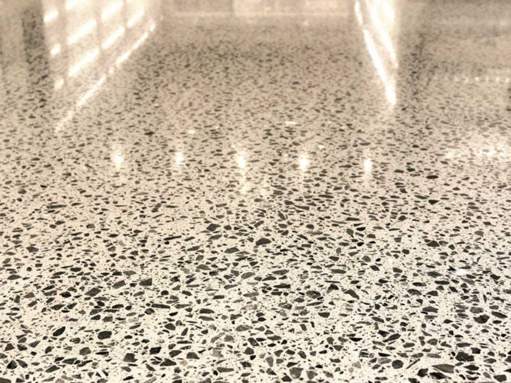 Polished concrete is recommended for interior floor renovations