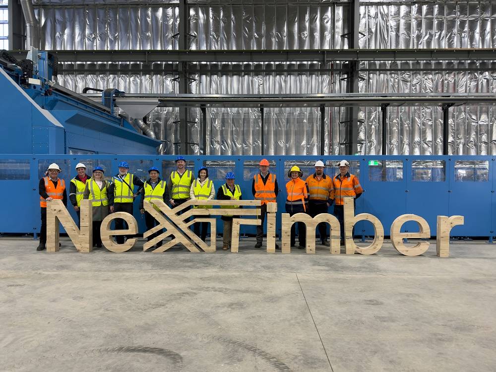 The Timberlink team with the South Australian Parliamentary Select Committee at the NeXTimber plant