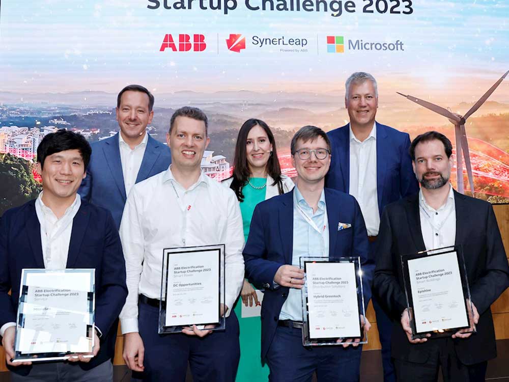 2023 ABB Electrification Startup Challenge winners