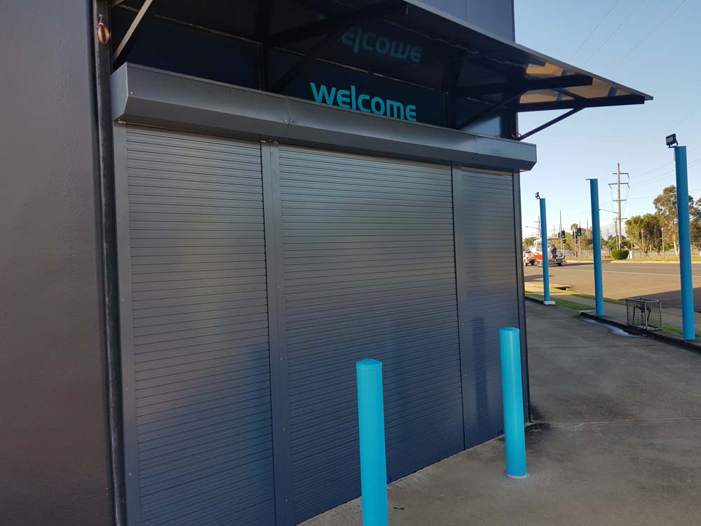 The RTM Bundaberg store features electric roller shutters