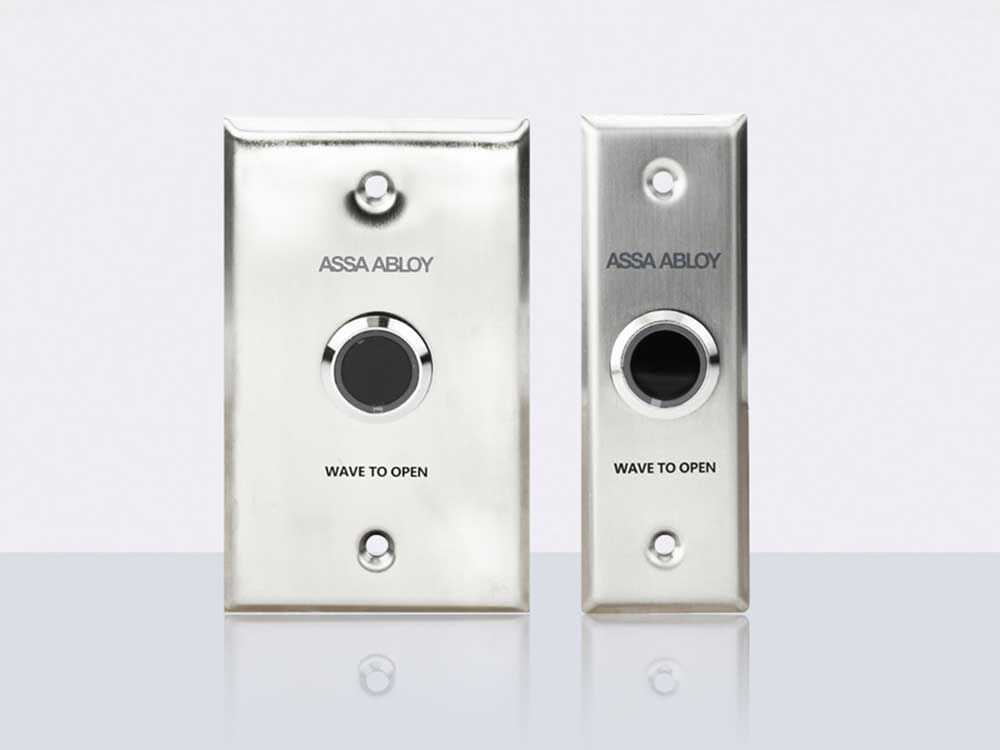 ASSA ABLOY infrared touchless actuator switches