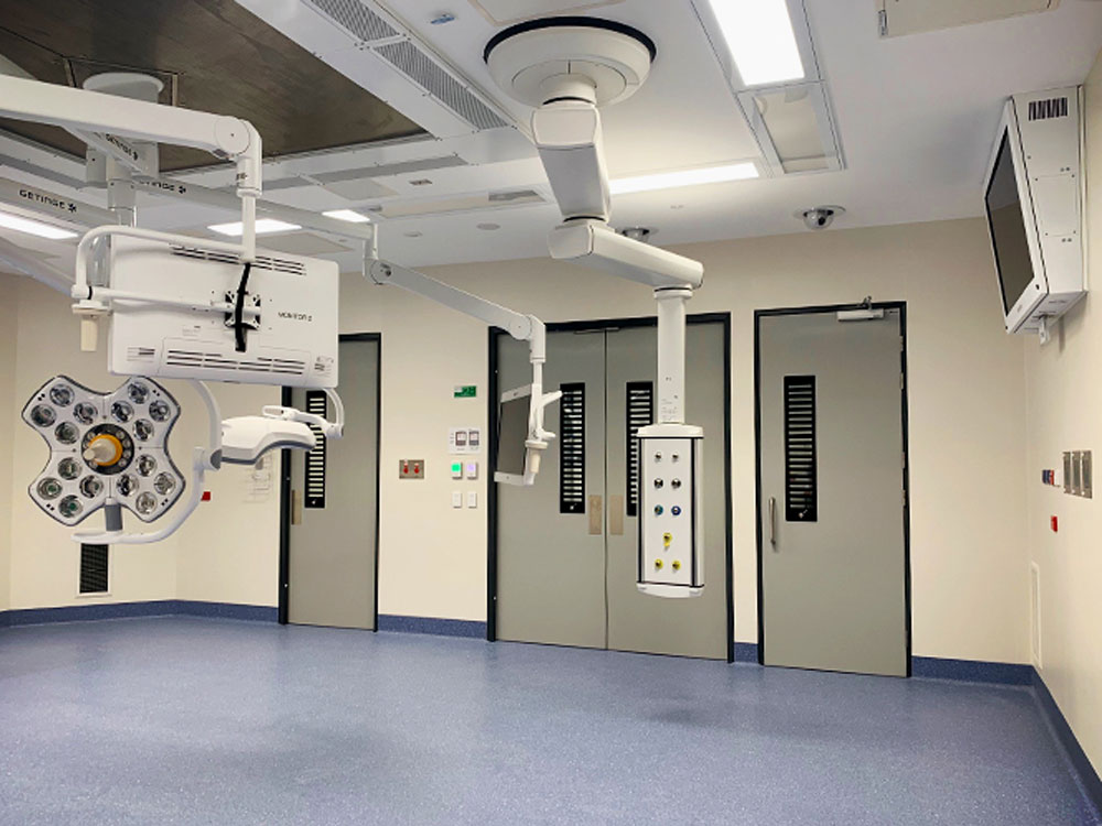 X-ray compliant GRP swing doors 