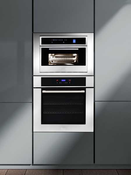 Combination Steam Oven + Trimkit & 76cm Pyrolytic Electric Oven