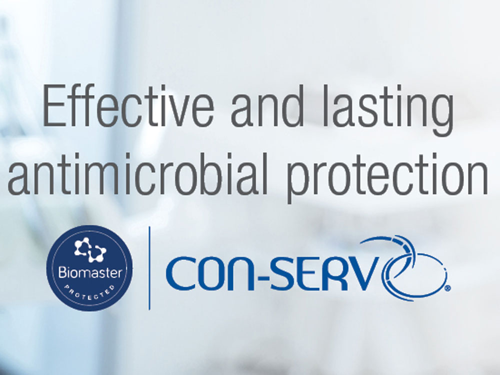 Con-Serv partnered with Biomaster to develop the Antimicrobial range
