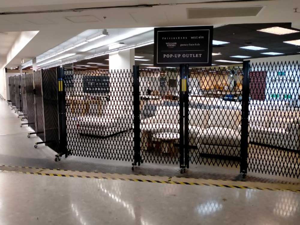 ATDC portable barriers at Castle Towers Shopping Centre