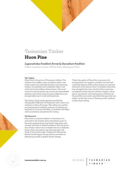 Huon Pine Info Sheet