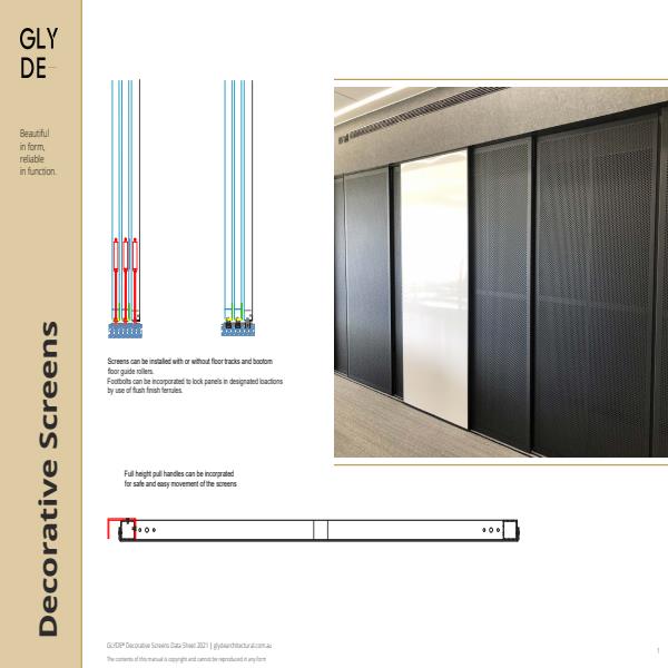 Glyde Decorate Screens Data Sheet