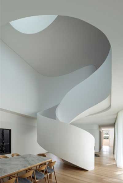 Helical stairway