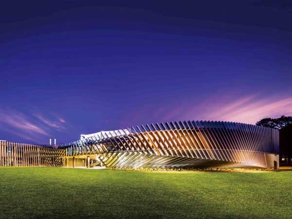 The new science building at the Trinity Anglican School featuring the helix twist design
