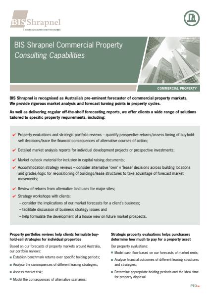 Commercial Property Consulting Capabilities 