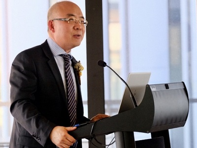 Professor Joe Dong, Director of the UNSW Digital Futures Grid Institute, at the event.
