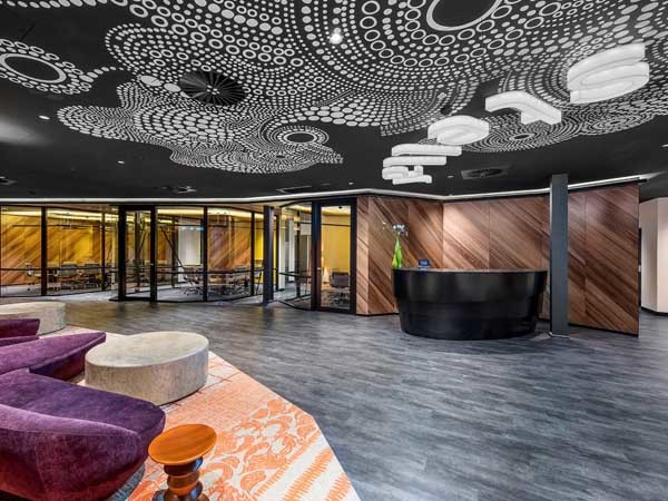 Stellar Entertainment HQ in Sydney featuring custom Ontera carpet tiles

