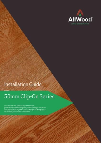 AliWood 50mm Clip-On Series Installation Manual