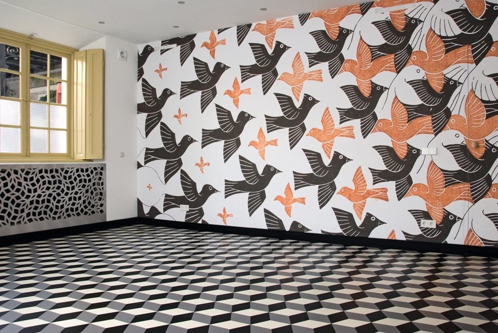 Noraplan rubber tiles are a feature at the Escher Museum Den Haag, Netherlands. Image:  Nora