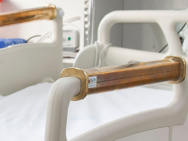 Copper hospital bed