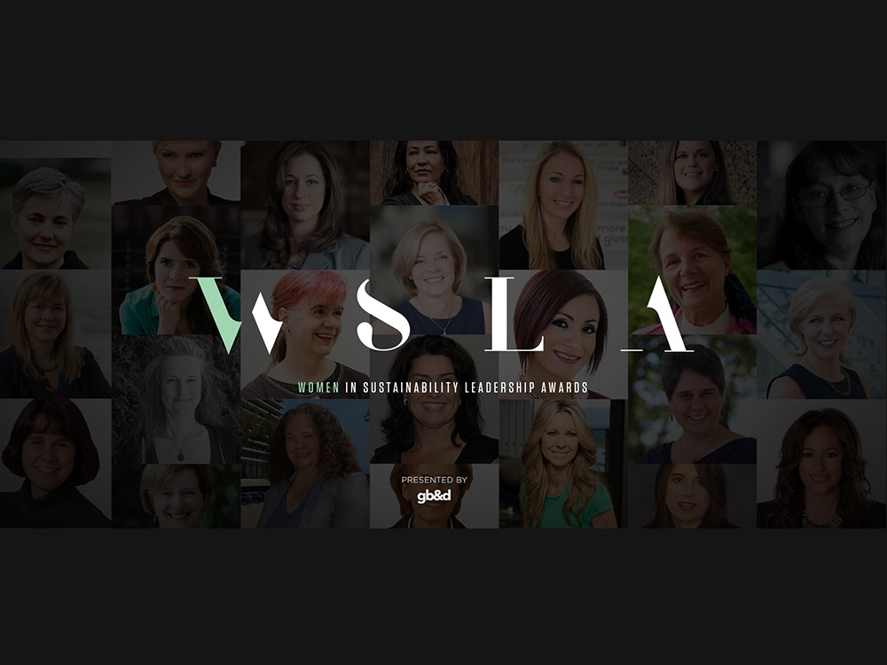 Collage of winners of 2018 Women in Sustainability Leadership Awards
