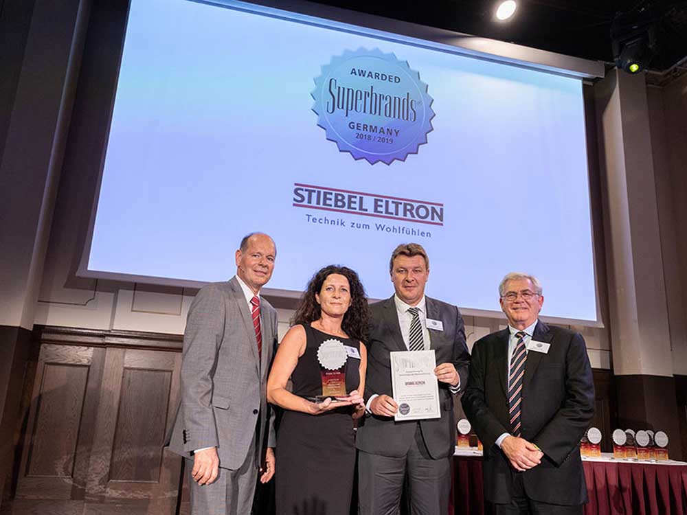 Stiebel Eltron was voted Superbrand for the sixth time in a row.