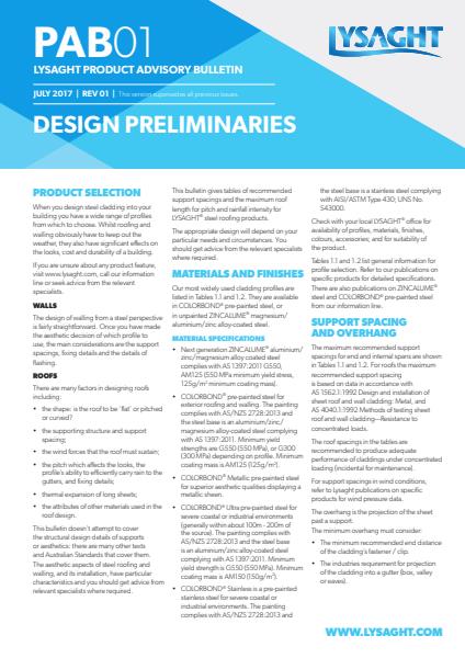 SPANDEK® Design Preliminaries