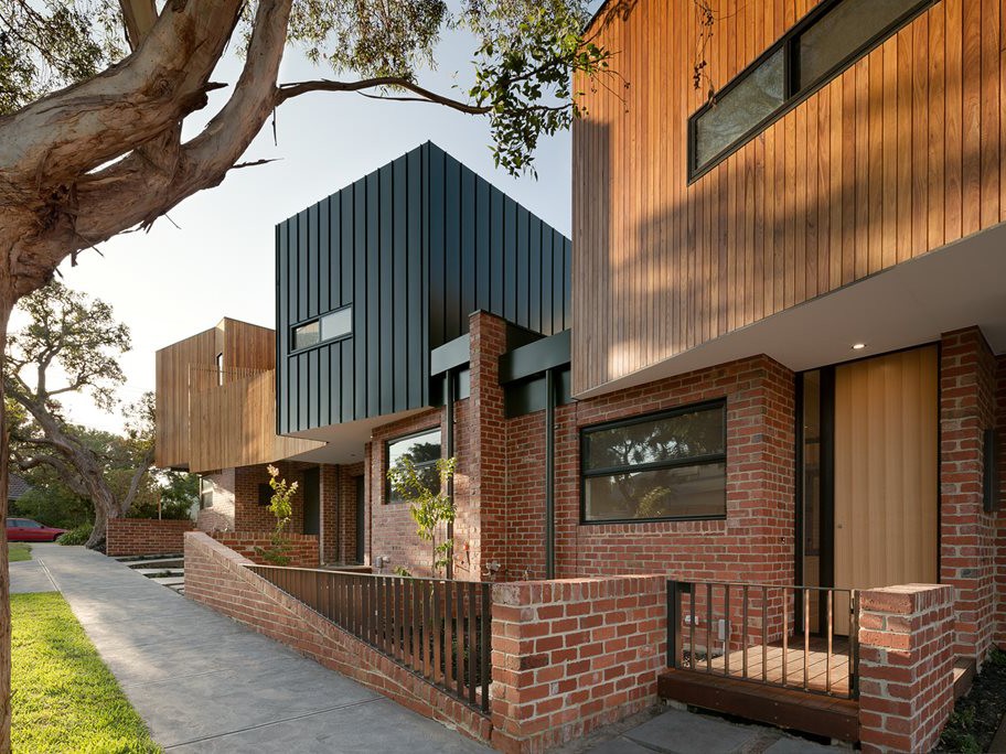 2017 BDAVwinners included&nbsp;Green Sheep Collective&rsquo;s environmentally designed Alphington Townhouses. Image: Supplied
