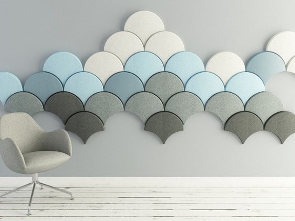 The ginkgo wall by Stone Designs presented by Blå station. Image: designboom.com