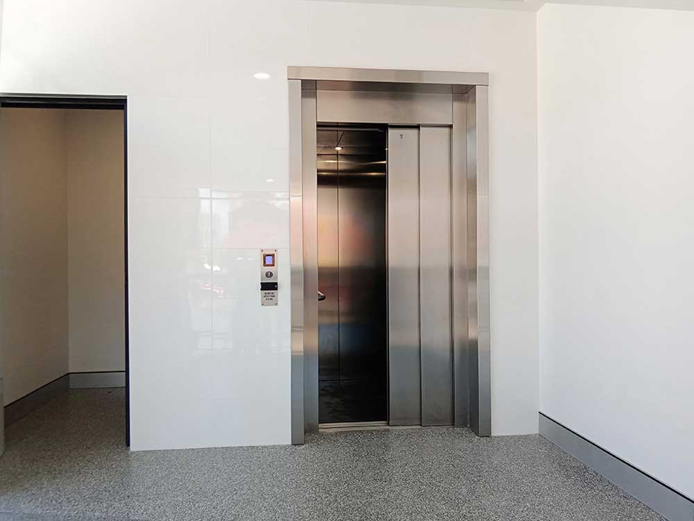 The commercial lift at the Gregory Terrace school