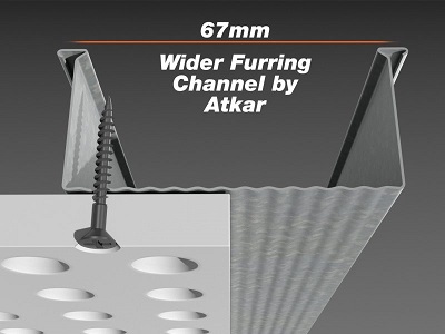 Atkar&rsquo;s 67mm wide furring channel
