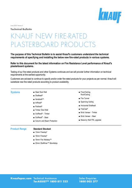Knauf Firestop Other Systems Technical Bulletin