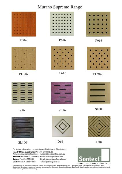Murano Wood Acoustic Panels