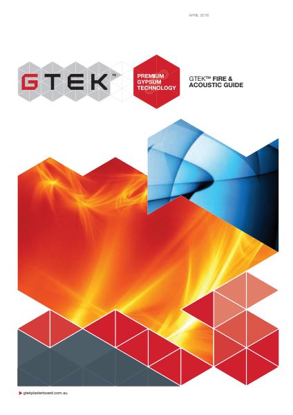 BGC Plasterboard GTEK Fire & Acoustic Guide