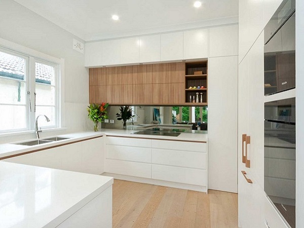 White And Timber Kitchen