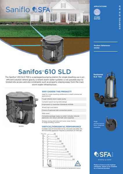 IPC Sanifos 610 SLD Product Sheet