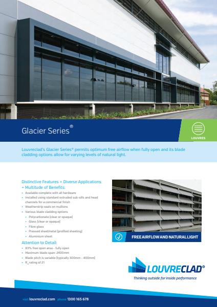 Glacier Series Fact Sheet with Acoustic Certificates