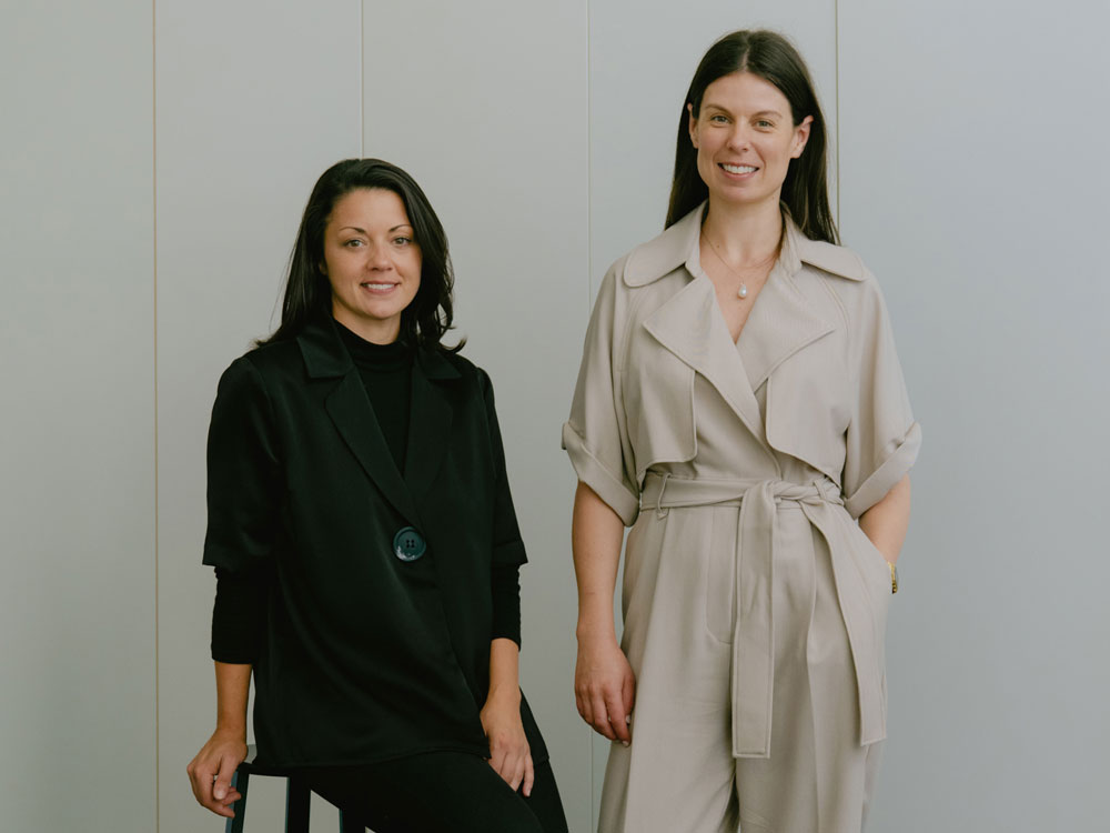 Bianca Dignan (left) and Chloé Walton (right), photographed by Gavin Green 