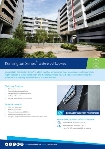 Kensington Series Fact Sheet