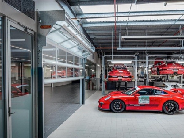 Porsche Centre Melbourne featuring Remax doors
