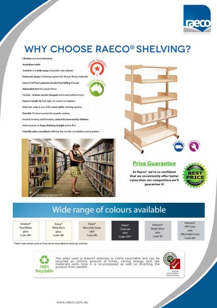 Why choose Raeco shelving?