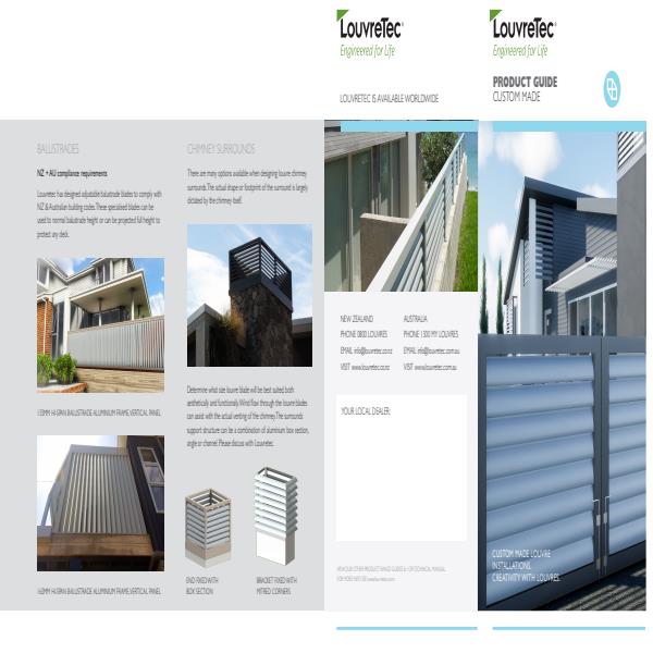 Louvretec Product Guide Custom Made Louvre Installations