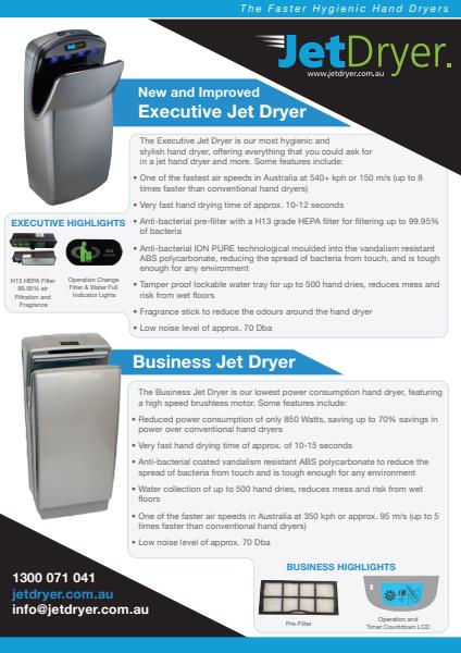 Jet Dryer Product Range