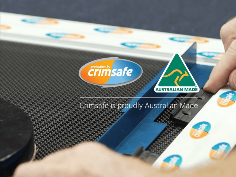 Crimsafe is proud to be recognised as genuinely Australian Made