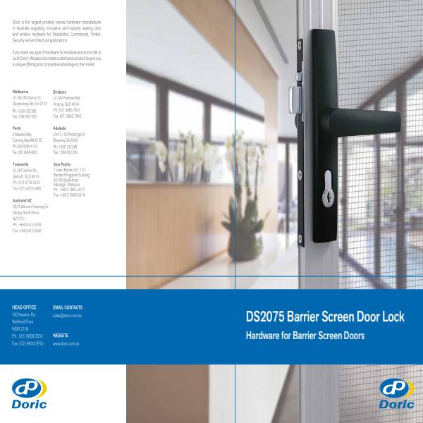 DS2075 Security Hinged Lock Flyer