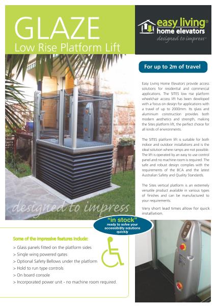 Glaze Platform Lift Brochure