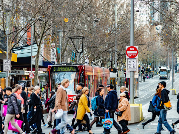Melbourne pedestrians
